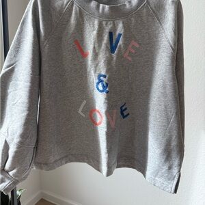 Old Navy Gray Sweatshirt with Colorful Lettering